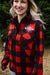 Valley Proud Fleece Lumber Jacket - Red & Black