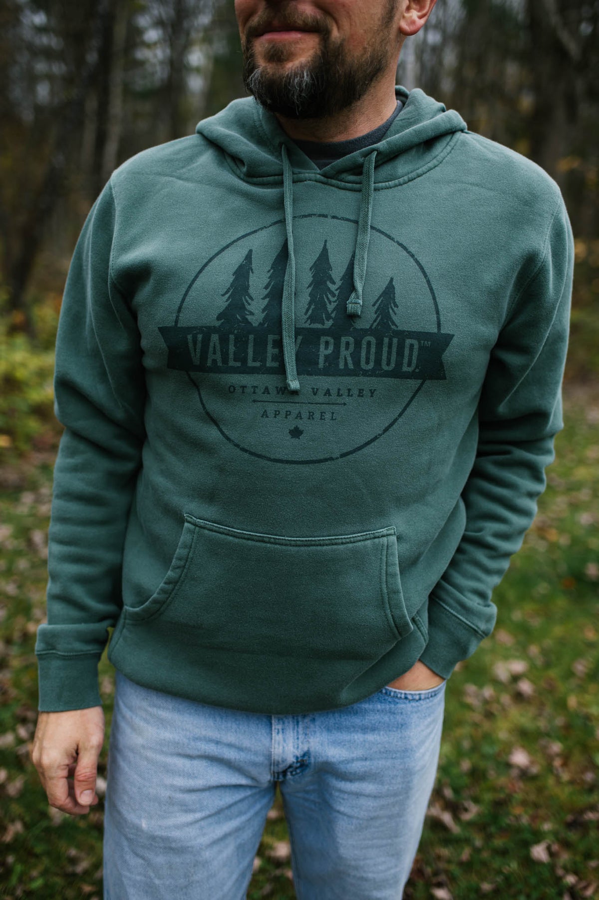 Valley Proud Two Tone Hoodie - Green
