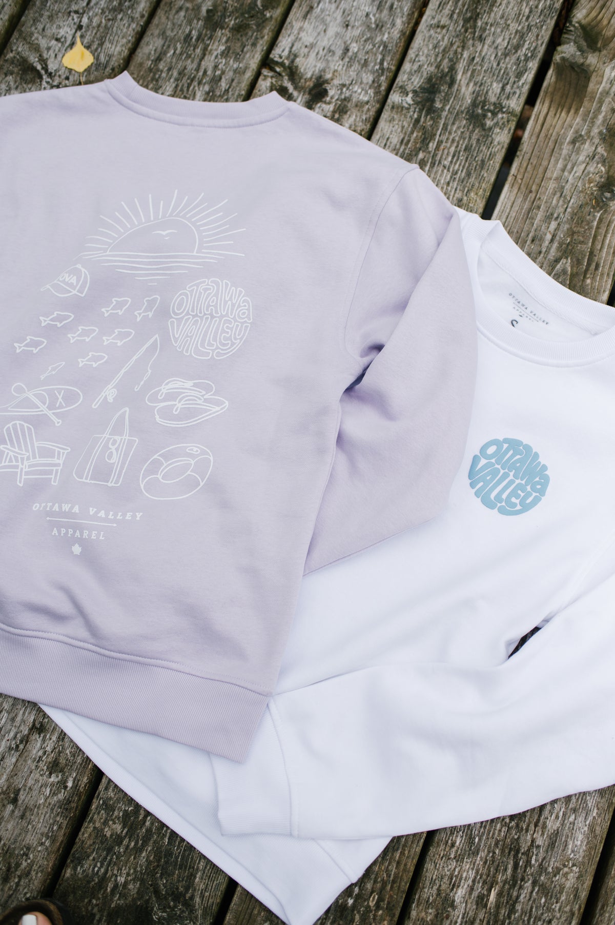 Ottawa Valley Beach Crew - Lavender &amp; White