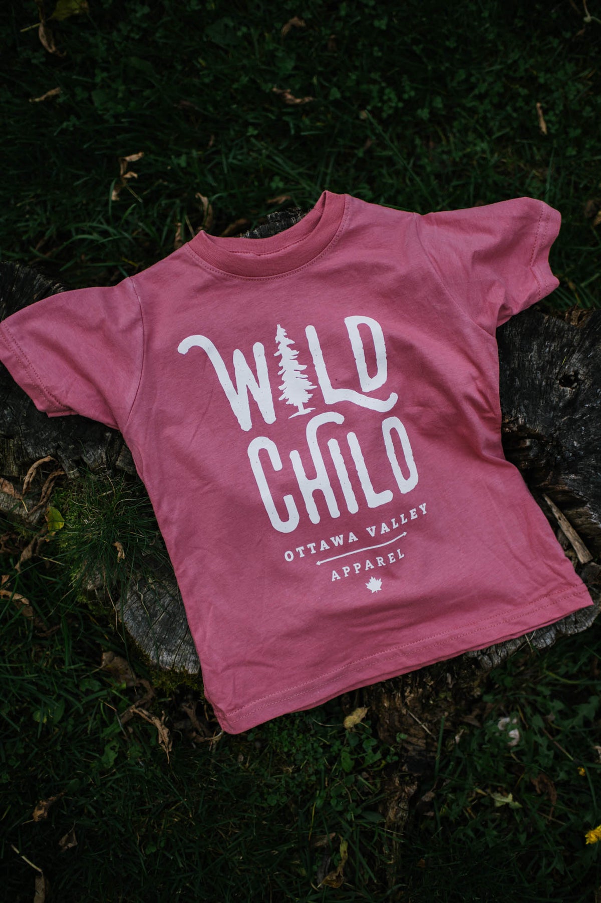 Children&#39;s Wild Child Tee - Dusty Rose
