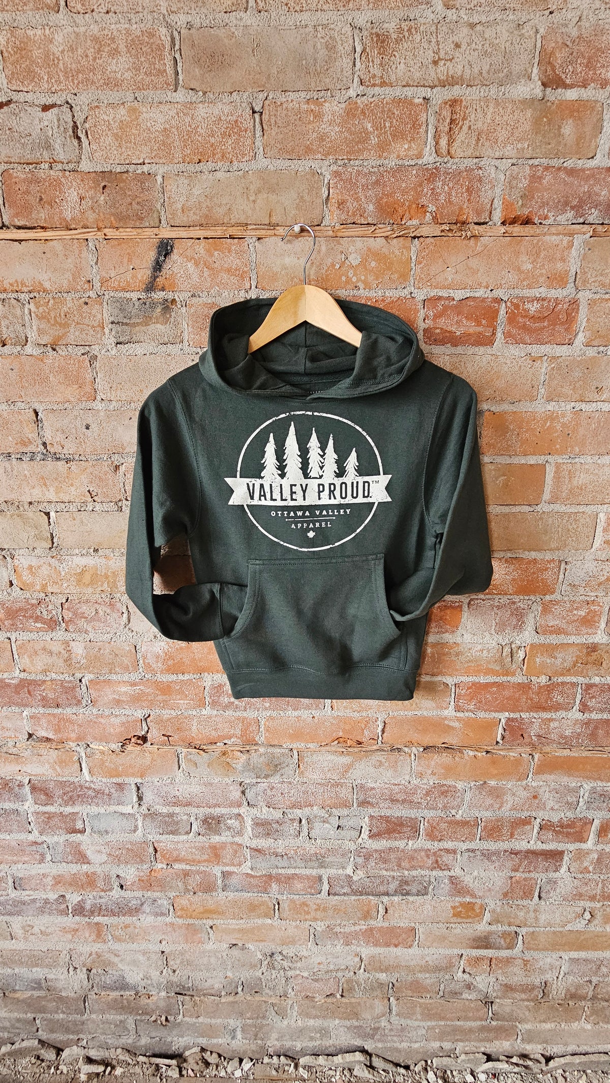 Youth Valley Proud Hoodie - Forest Green