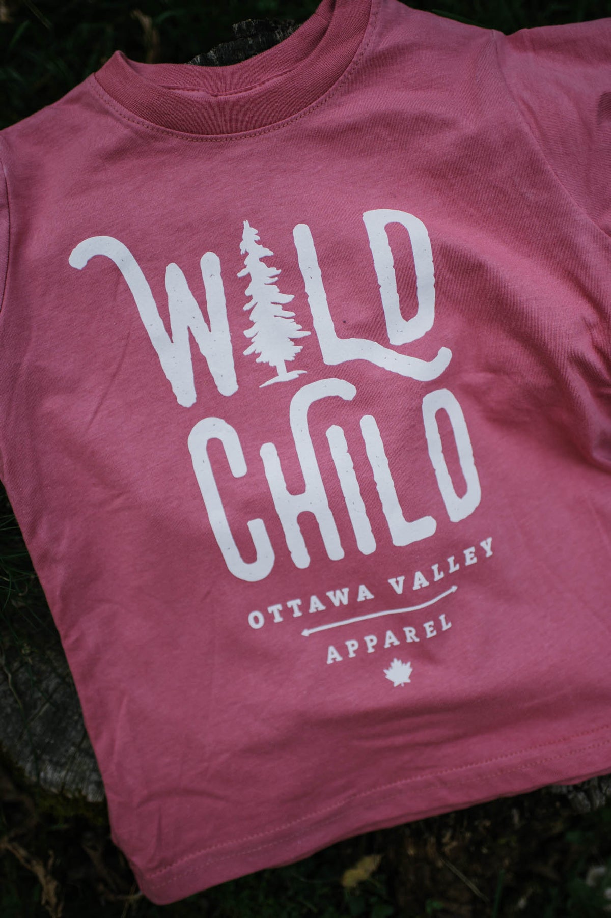 Children&#39;s Wild Child Tee - Dusty Rose