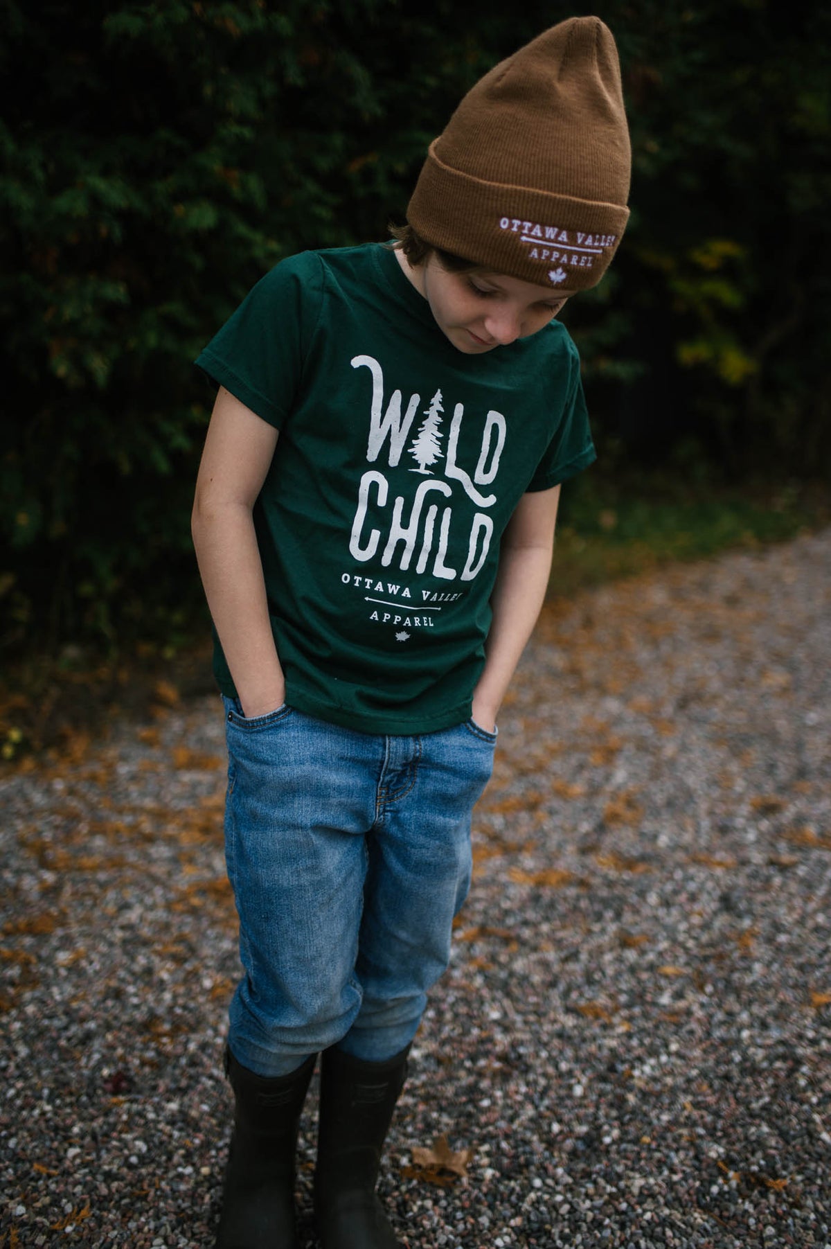 Children&#39;s Wild Child Tee - Forest Green
