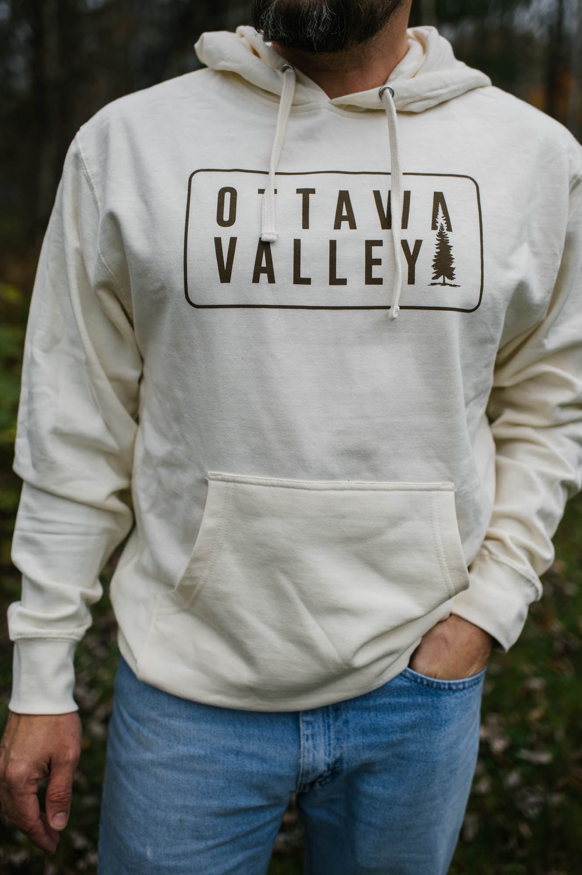 OVA Tree Hoodie - Ivory/Brown