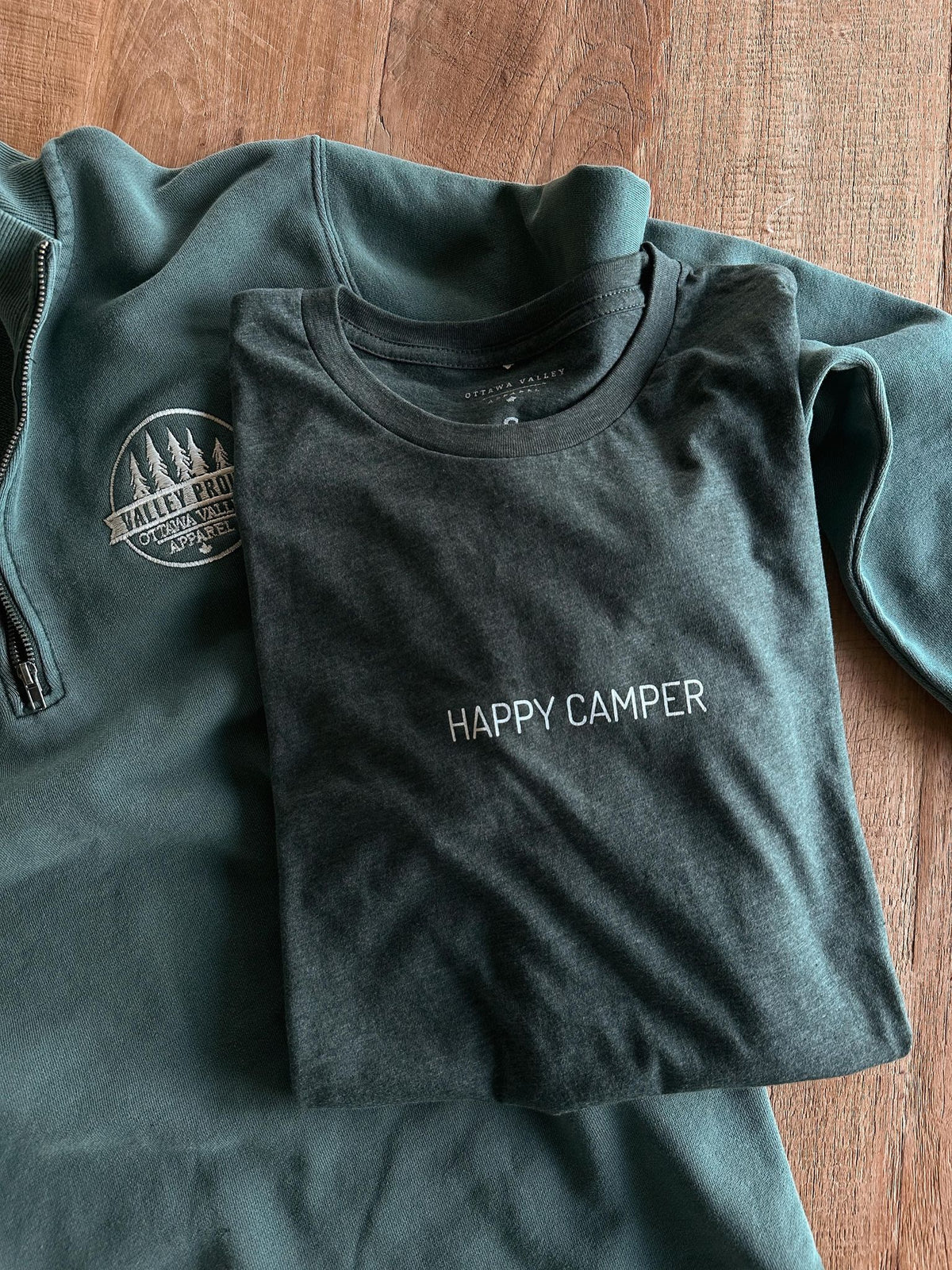 Happy Camper Simple Tee - Green