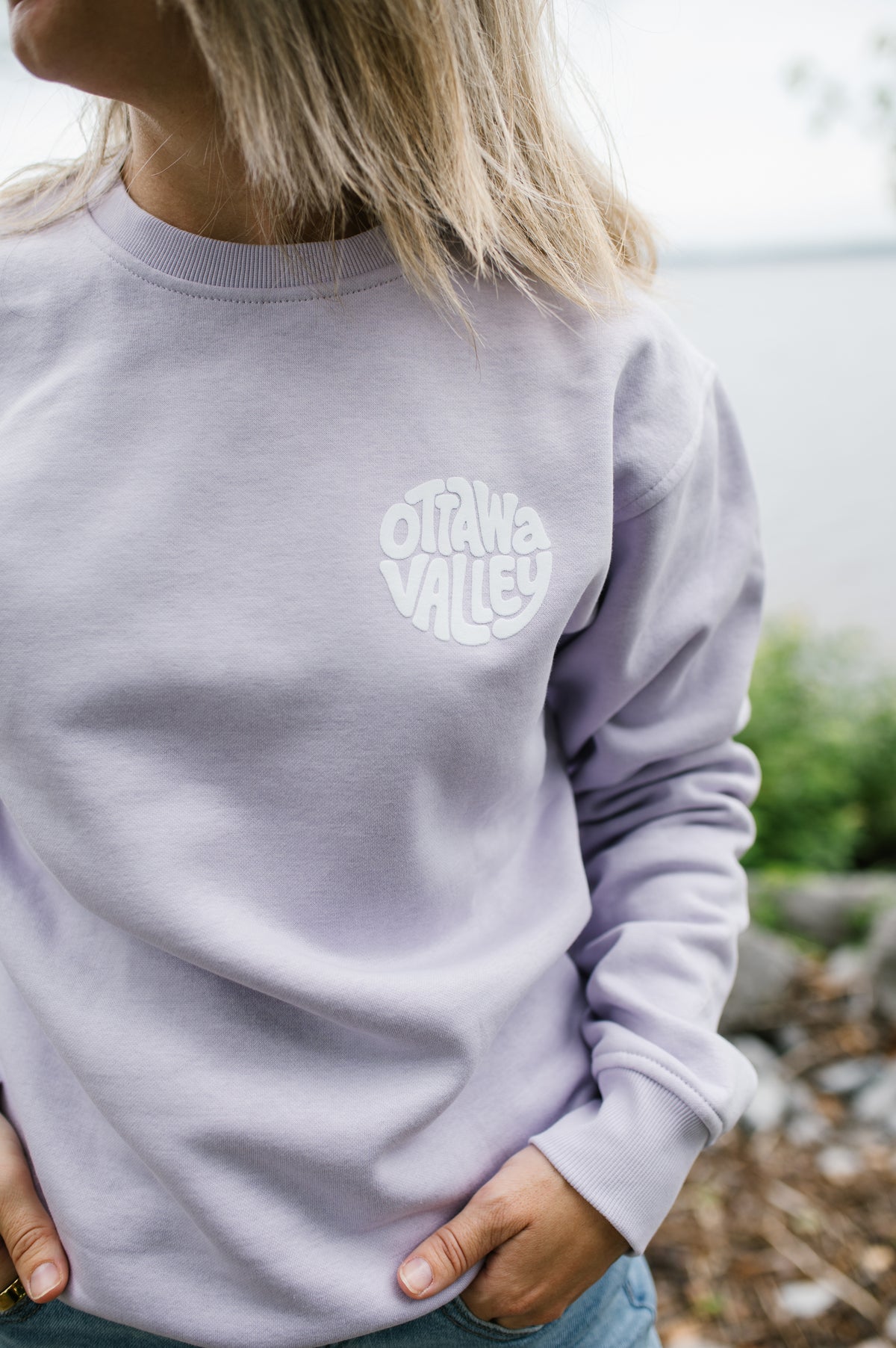 Ottawa Valley Beach Crew - Lavender &amp; White