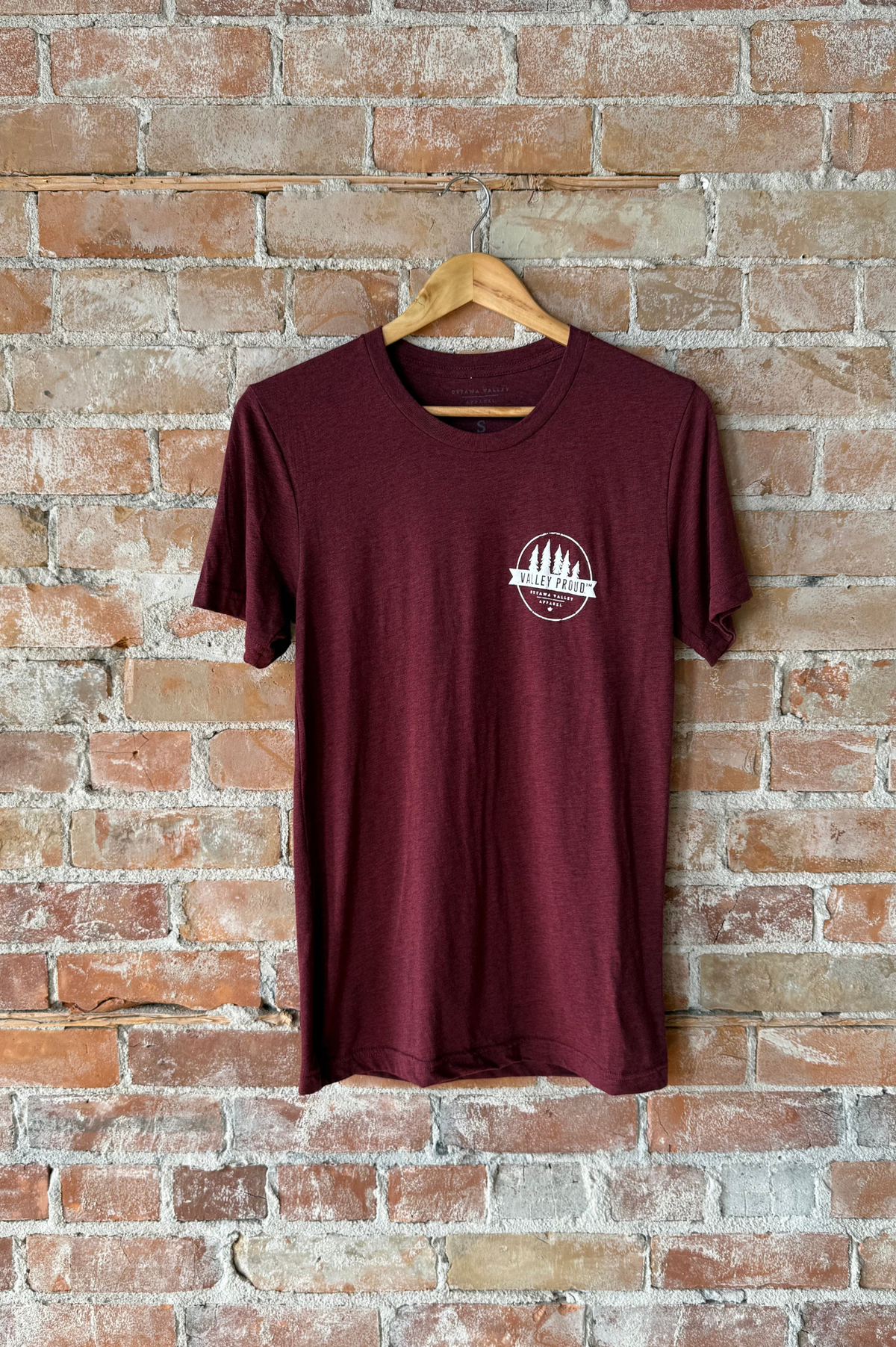 Valley Proud Mini Logo Tee - Cardinal