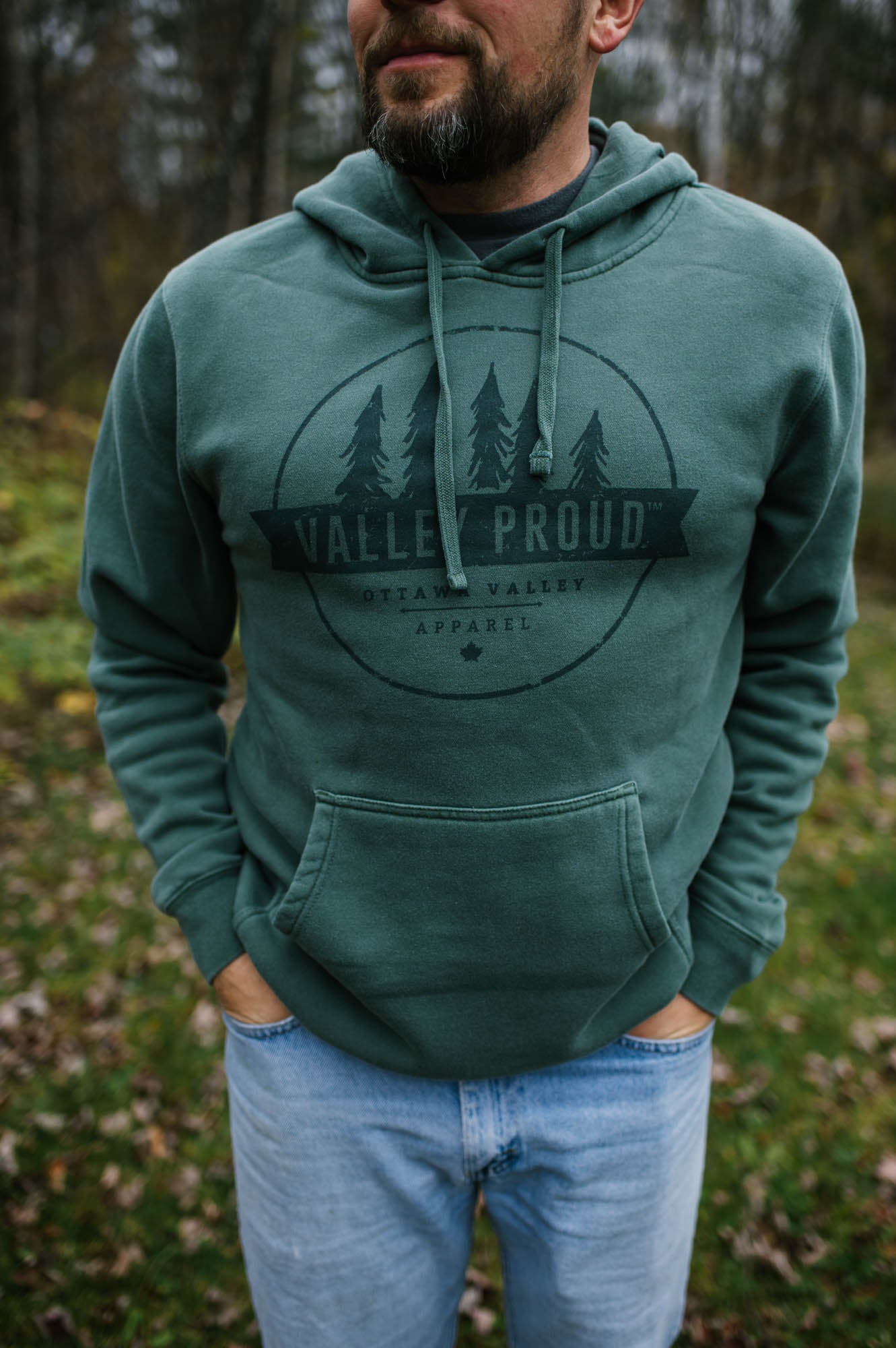 Valley Proud Two Tone Hoodie - Green
