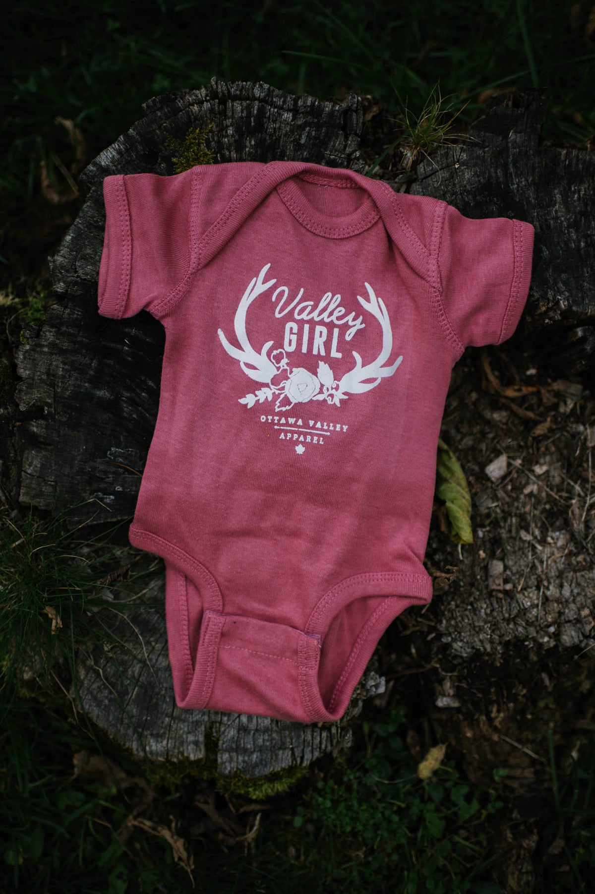 Valley Girl Onesie - Dusty Rose
