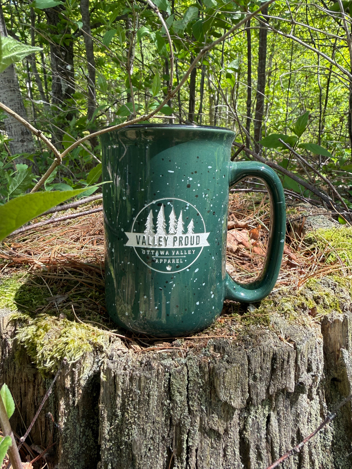 Valley Proud Etched Mug - Forest Green