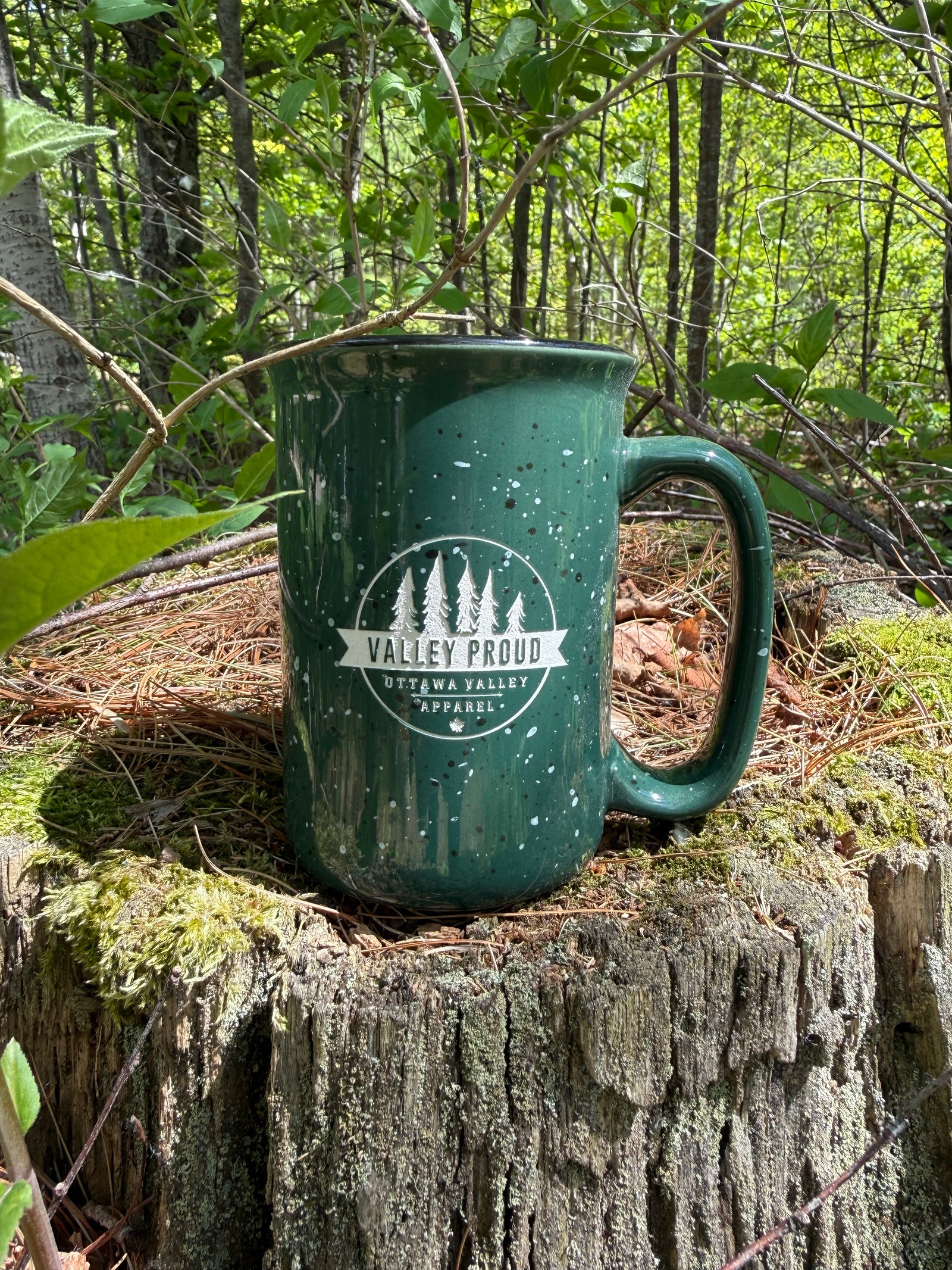 Valley Proud Etched Mug - Forest Green
