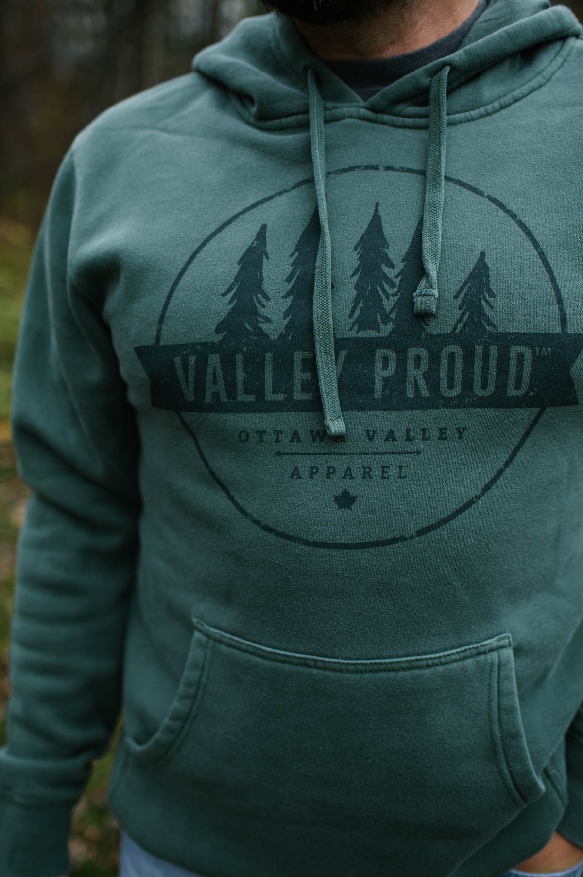 Valley Proud Two Tone Hoodie - Green