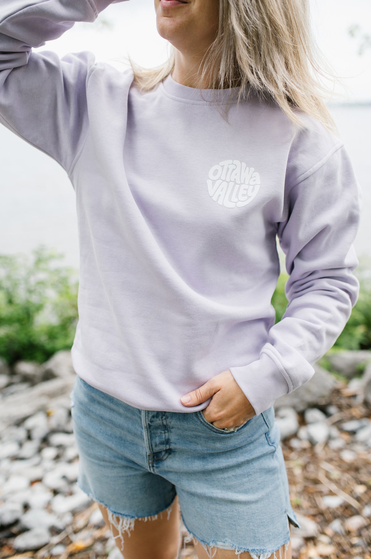 Ottawa Valley Beach Crew - Lavender &amp; White