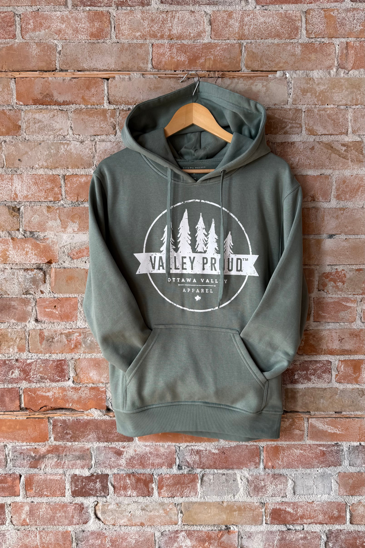 Valley Proud Hoodie - Dusty Green