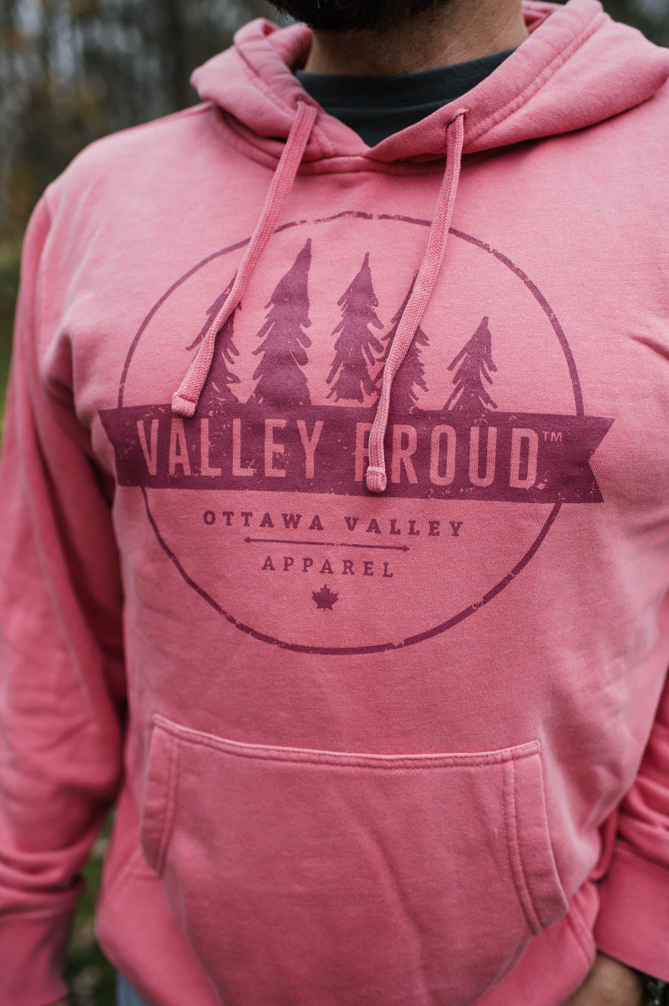 Valley Proud Two Tone Hoodie - Pink