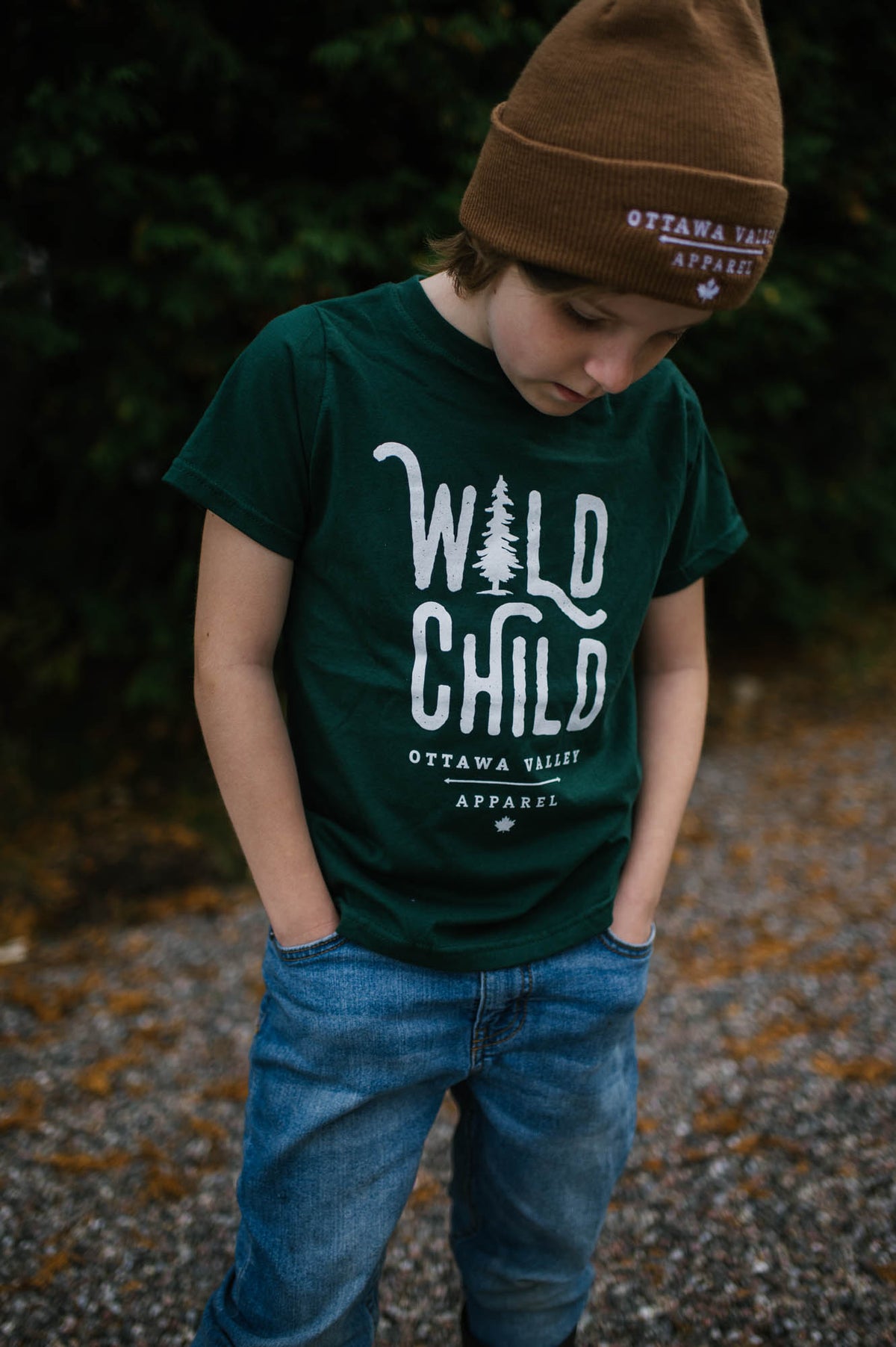 Children&#39;s Wild Child Tee - Forest Green