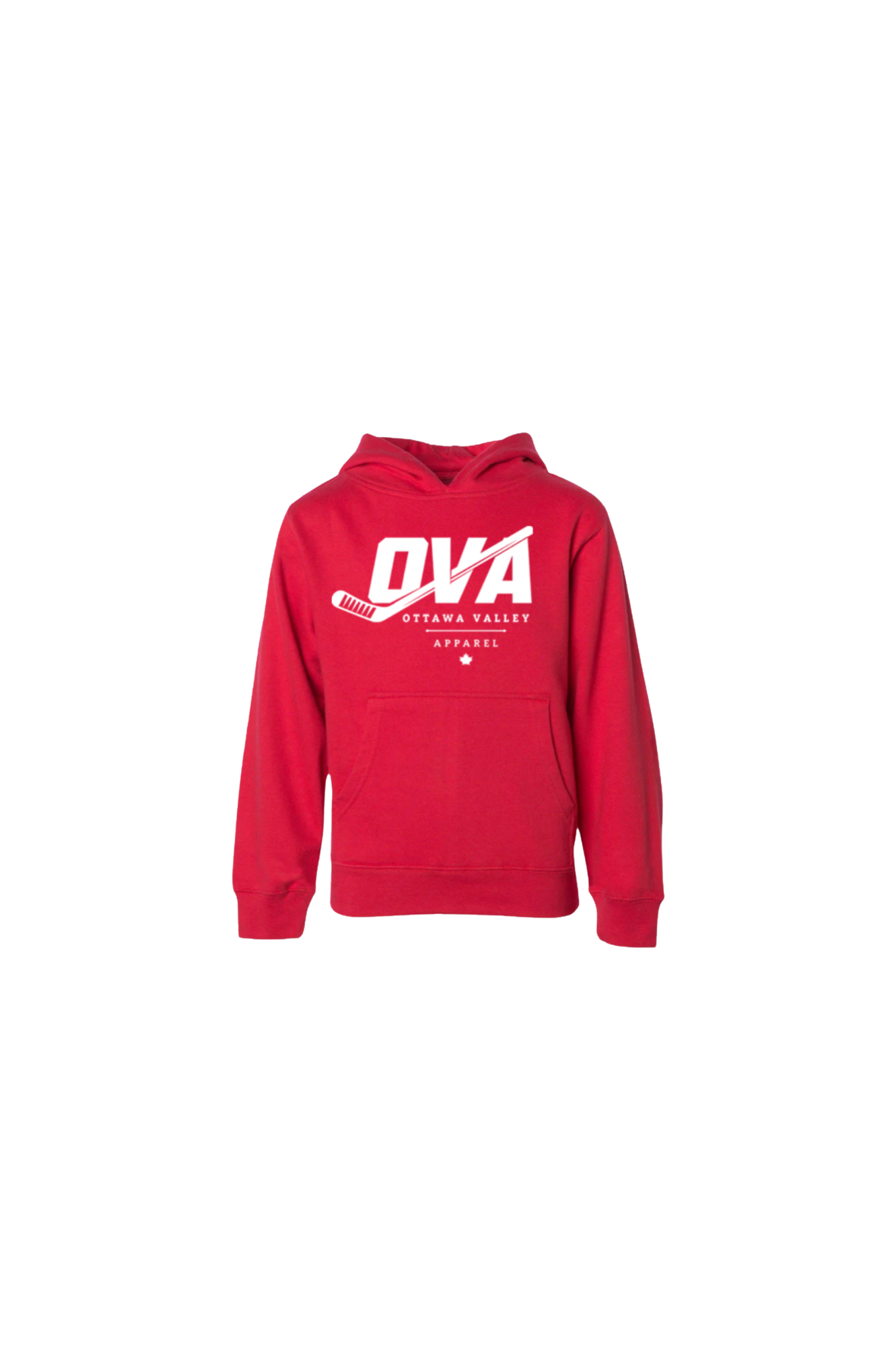 Youth OVA Hockey Hoodie - Red