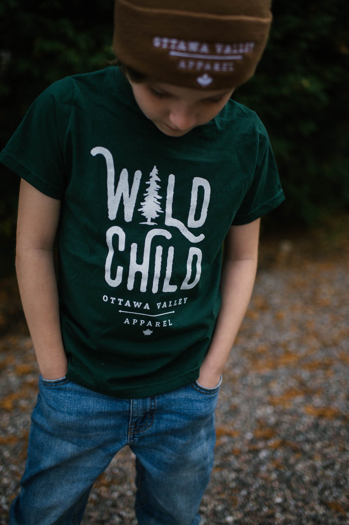 Children&#39;s Wild Child Tee - Forest Green