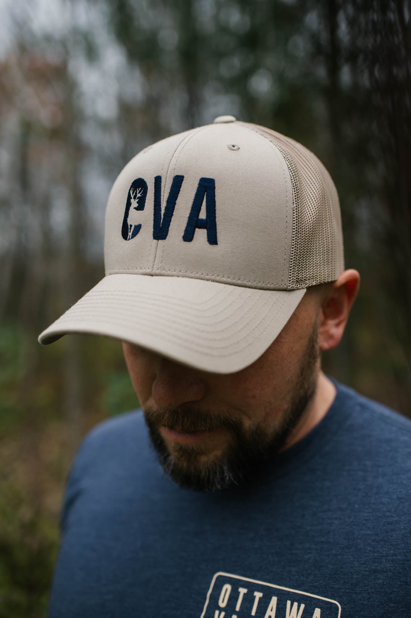 OVA Deer Snap Back - Beige/Navy