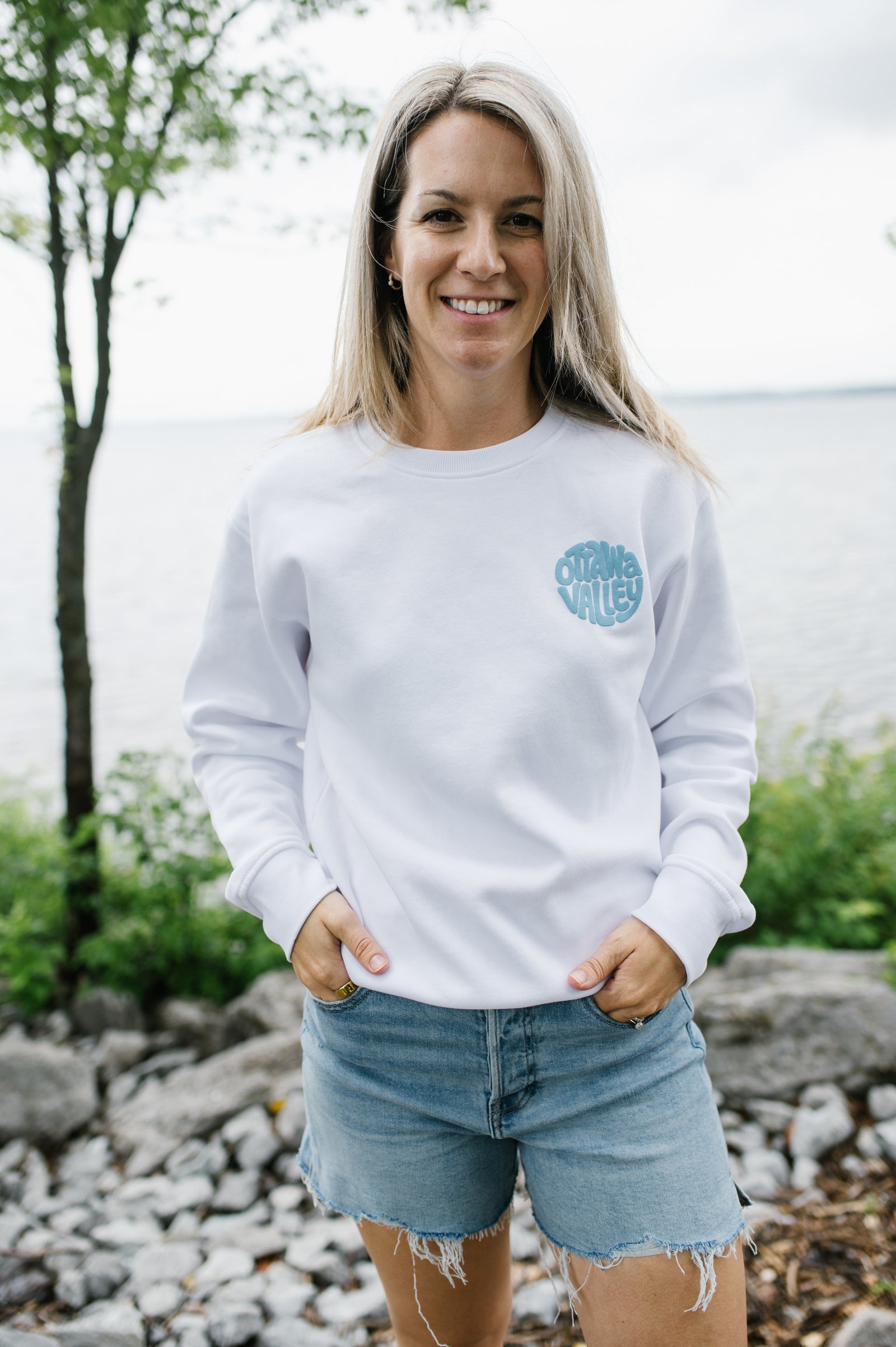 Ottawa Valley Beach Crew - White & Blue