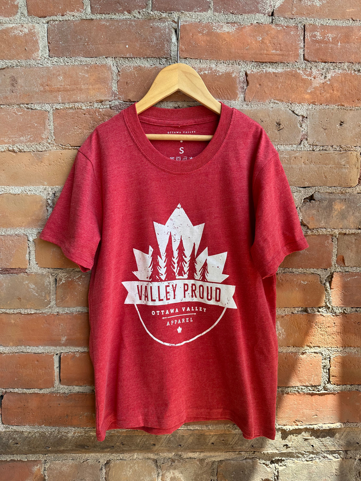 Youth Canadian Valley Proud Tee - Earth Red