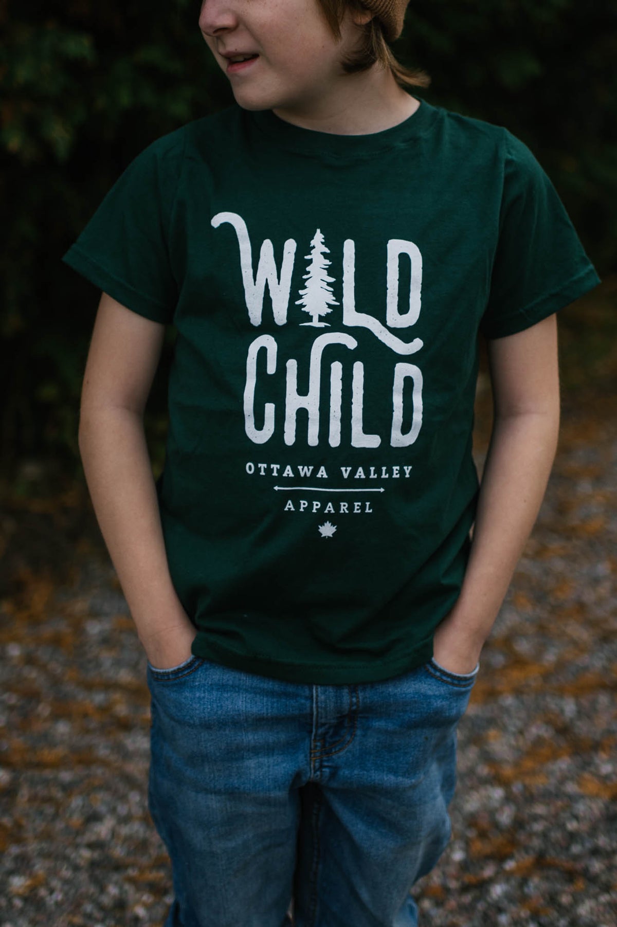 Children&#39;s Wild Child Tee - Forest Green