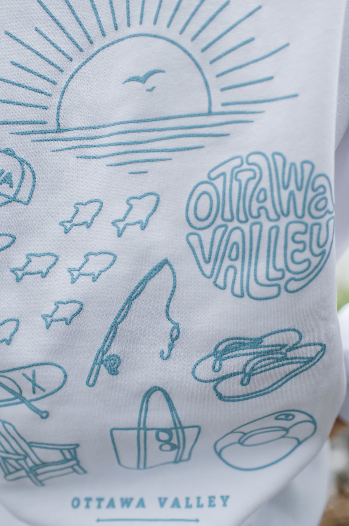 Ottawa Valley Beach Crew - White &amp; Blue