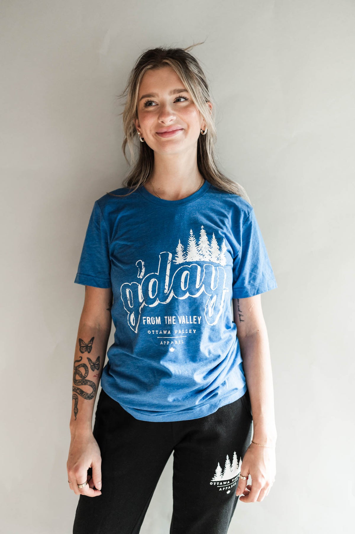 G’Day From the Valley Tee - Royal Blue