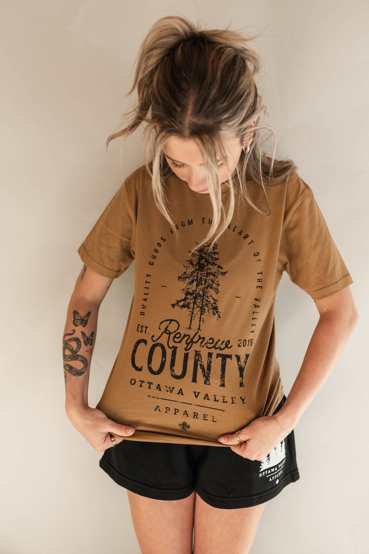 Renfrew County Tee - Camel