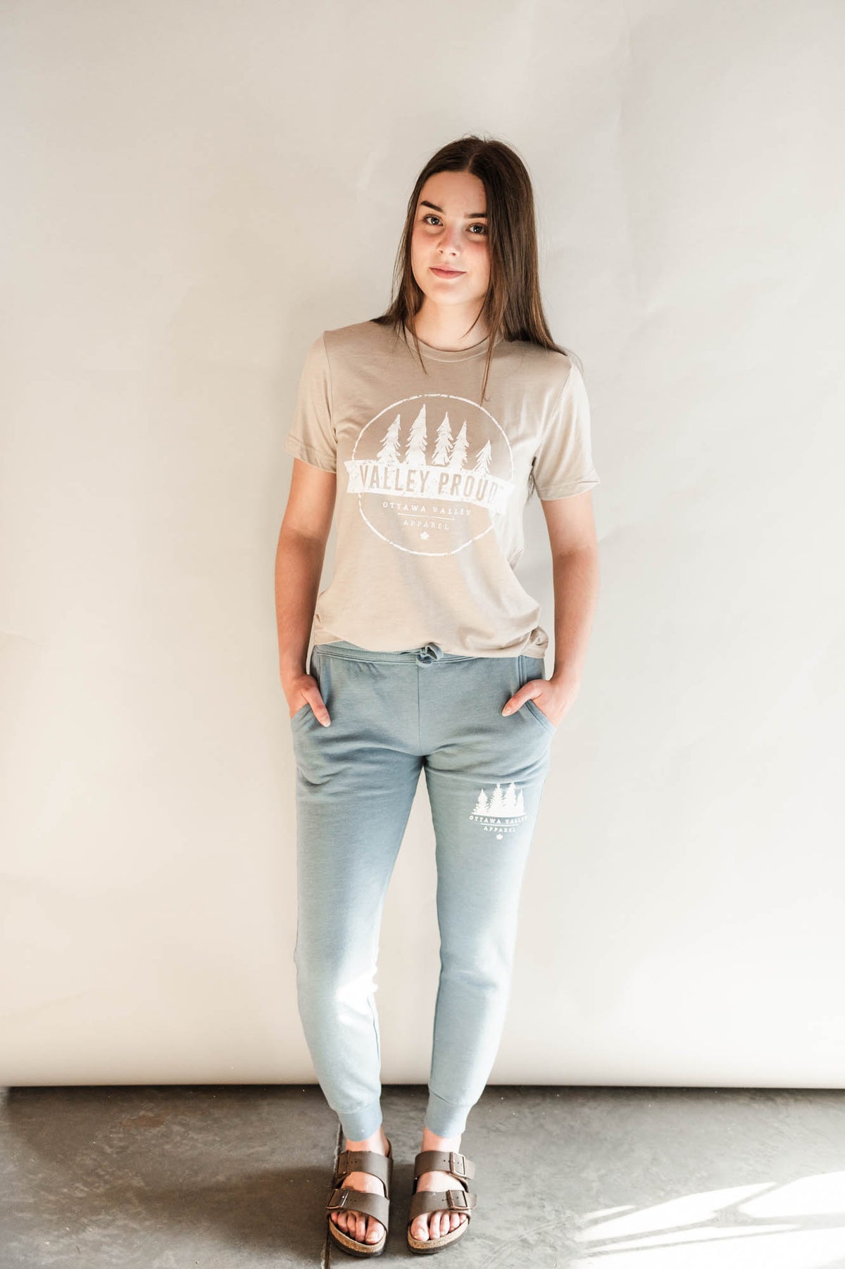 OVA Women&#39;s Luxe Sweatpants - Misty Blue - FINAL SALE