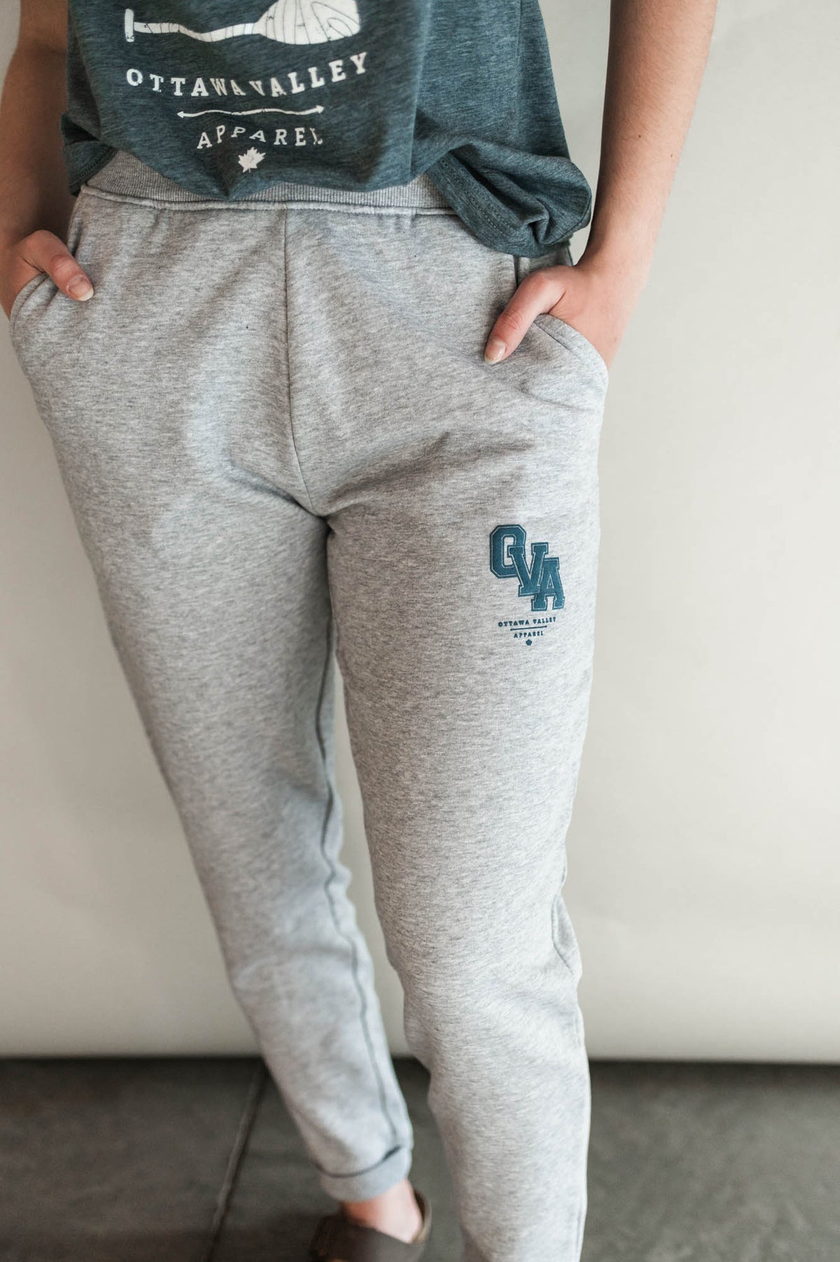 OVA Varsity Sweatpants - Grey &amp; Navy