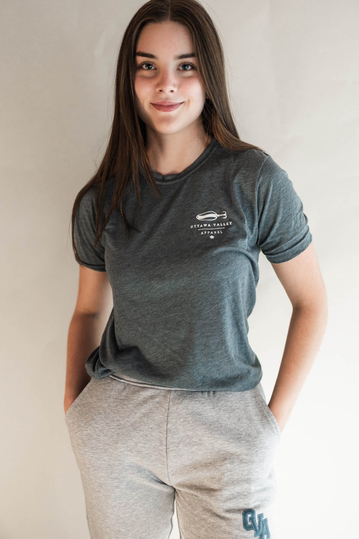 Keeping It Reel Tee - Heather Navy