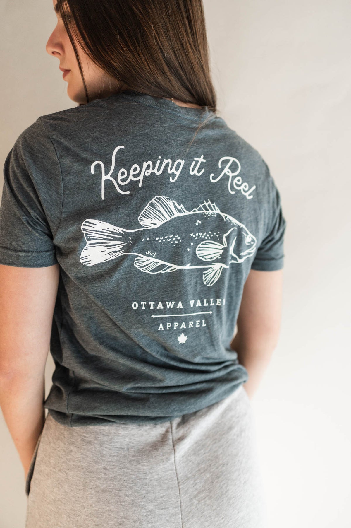 Keeping It Reel Tee - Heather Navy