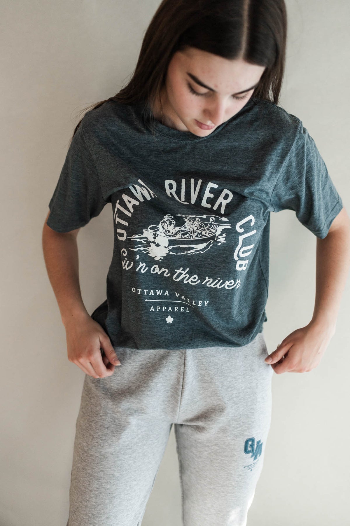 Ottawa River Club Tee - Heather Navy
