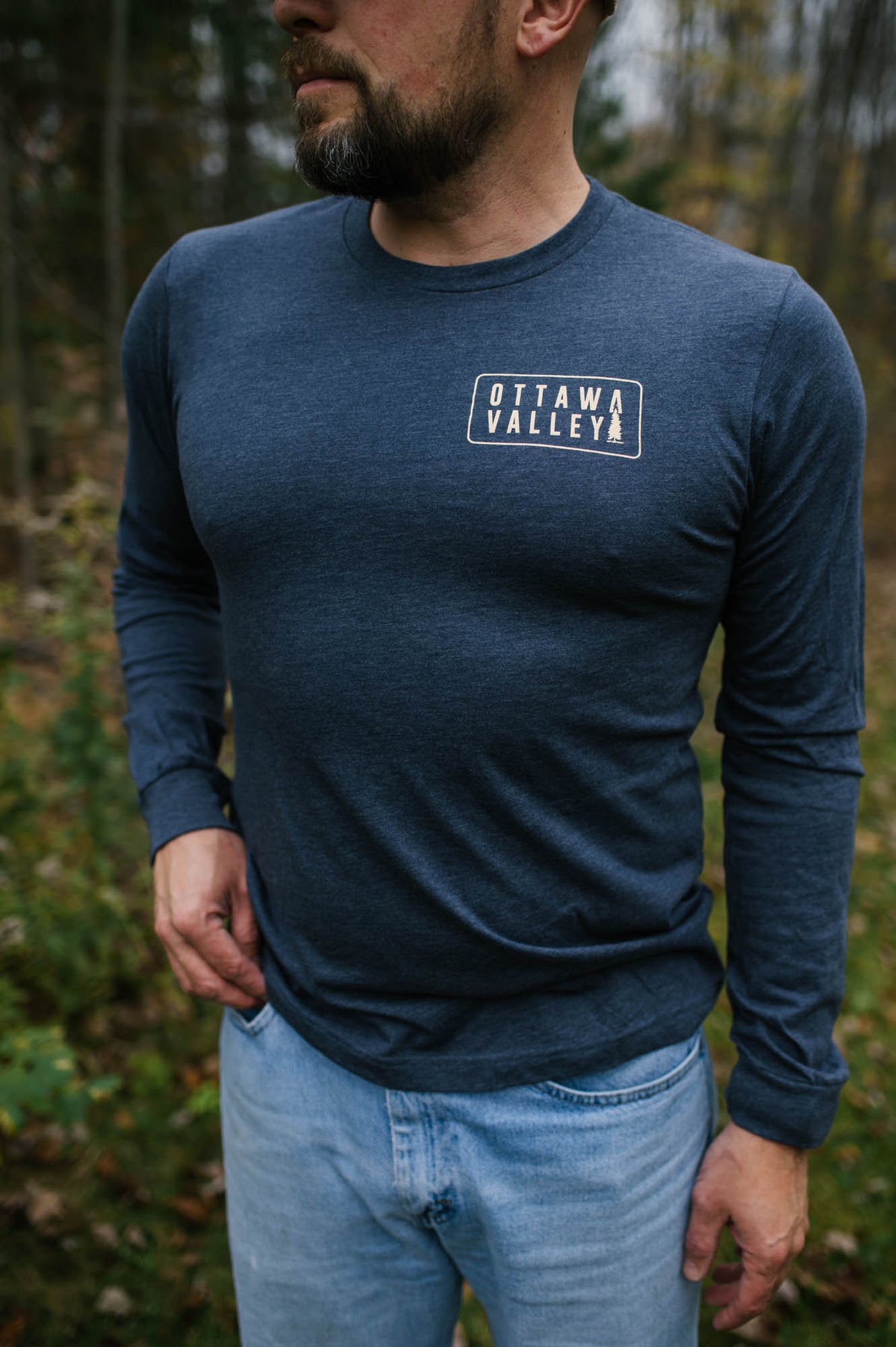 OVA Tree Long Sleeve - Navy