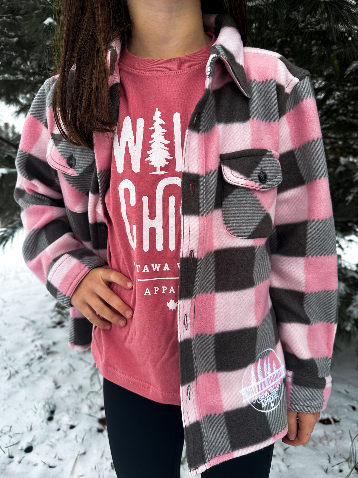 Children&#39;s Wild Child Tee - Dusty Rose