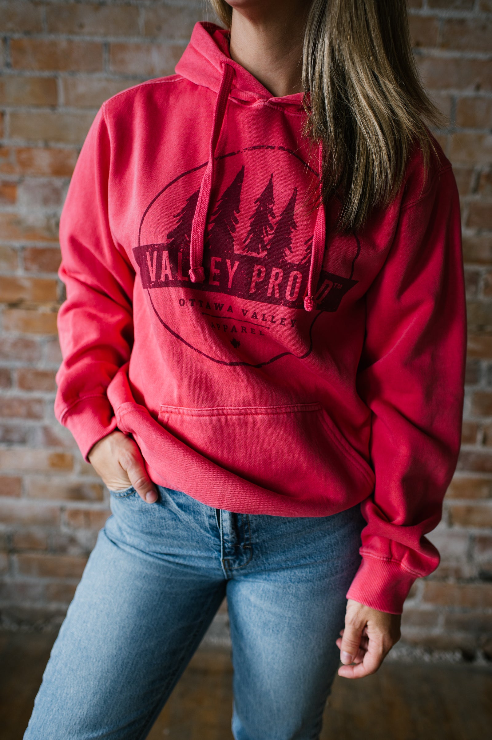 Valley Proud Two Tone Hoodie - Watermelon