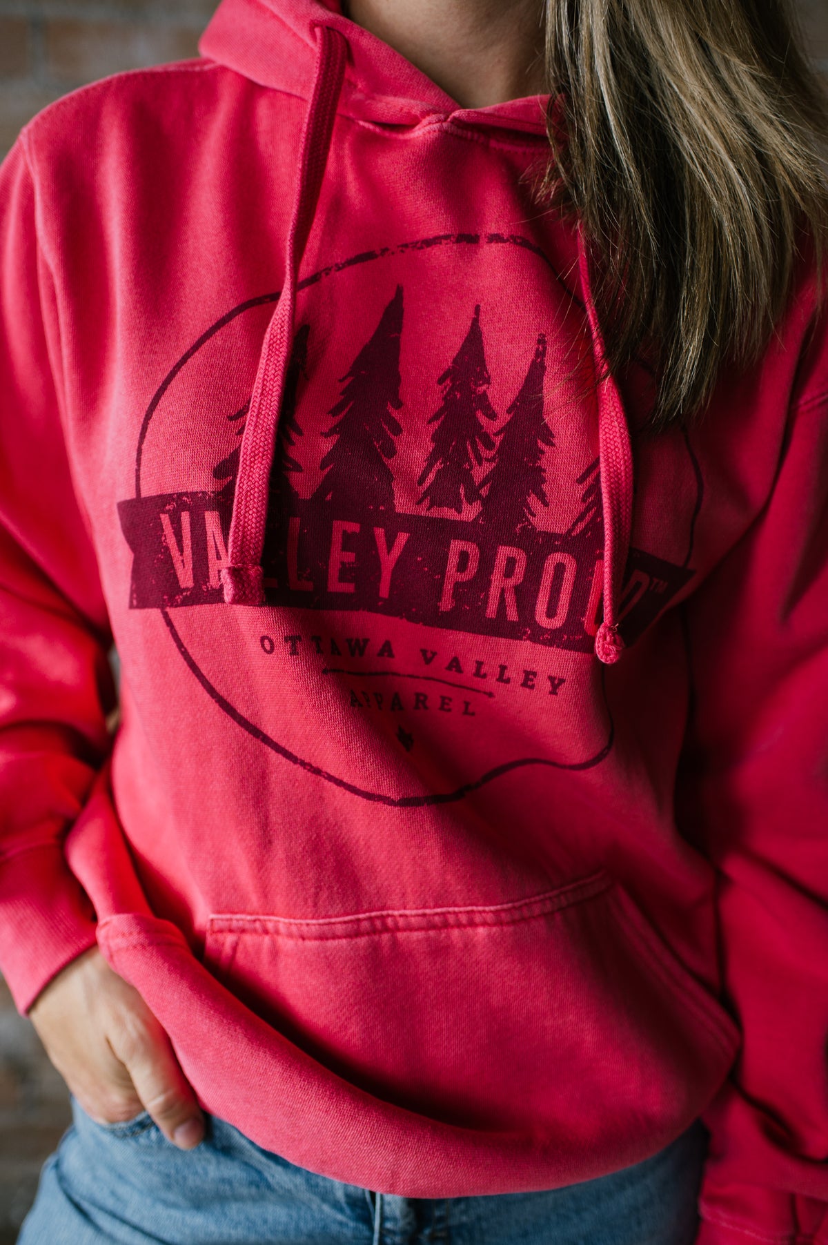 Valley Proud Two Tone Hoodie - Watermelon