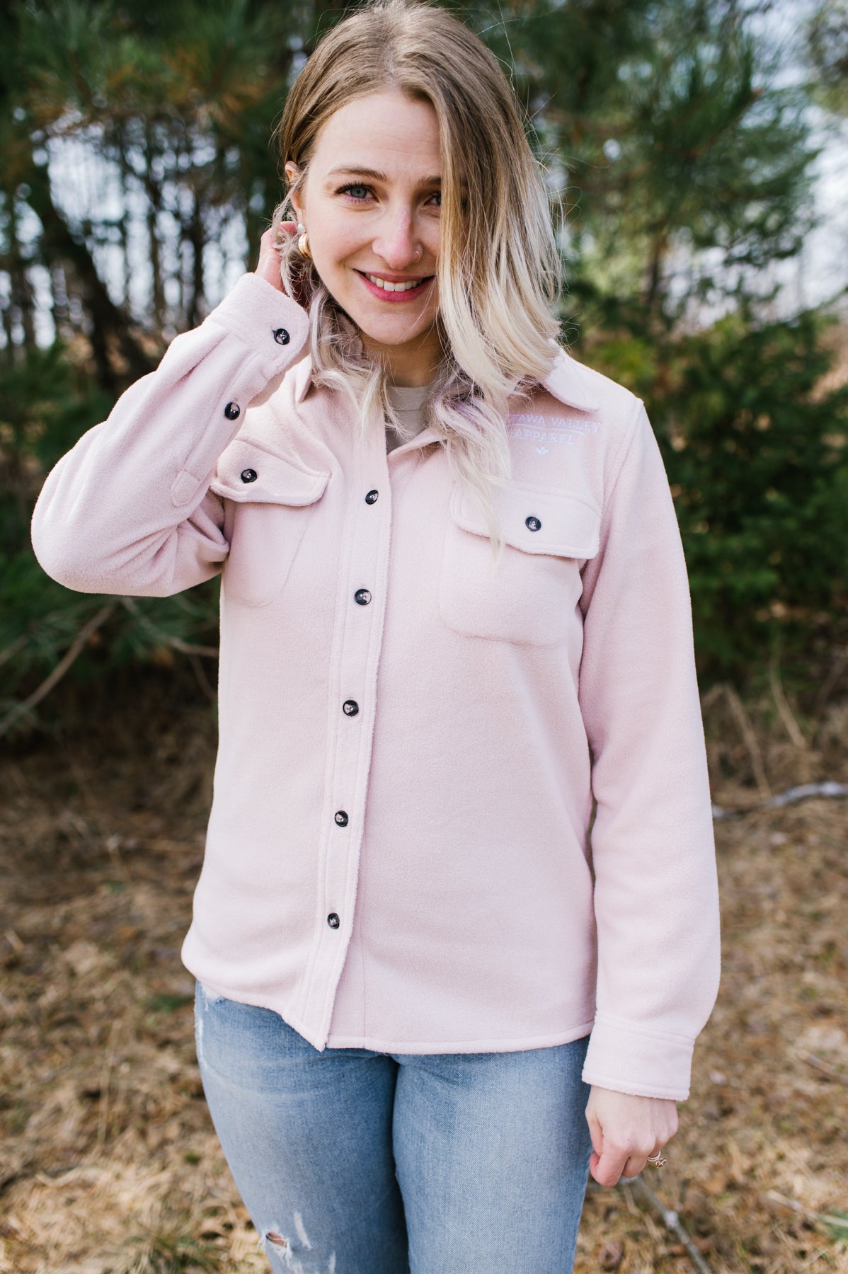 OVA Women&#39;s Solid Lumberjacket - Blush