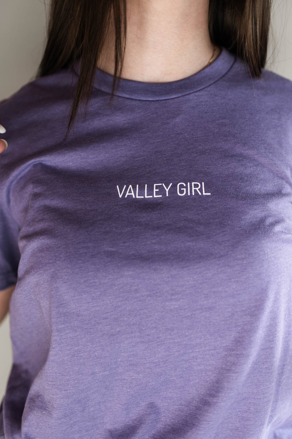 Valley Girl Simple Tee - Purple