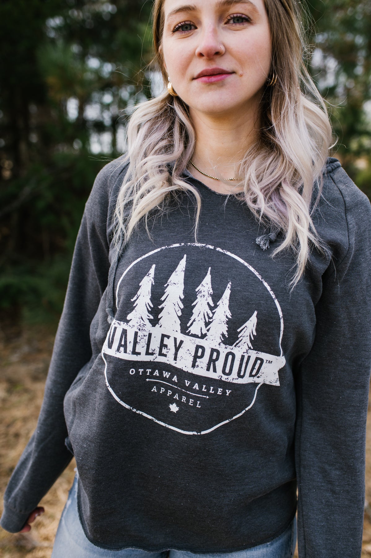 Valley Proud Women's Luxe Hoodie - Shadow Grey