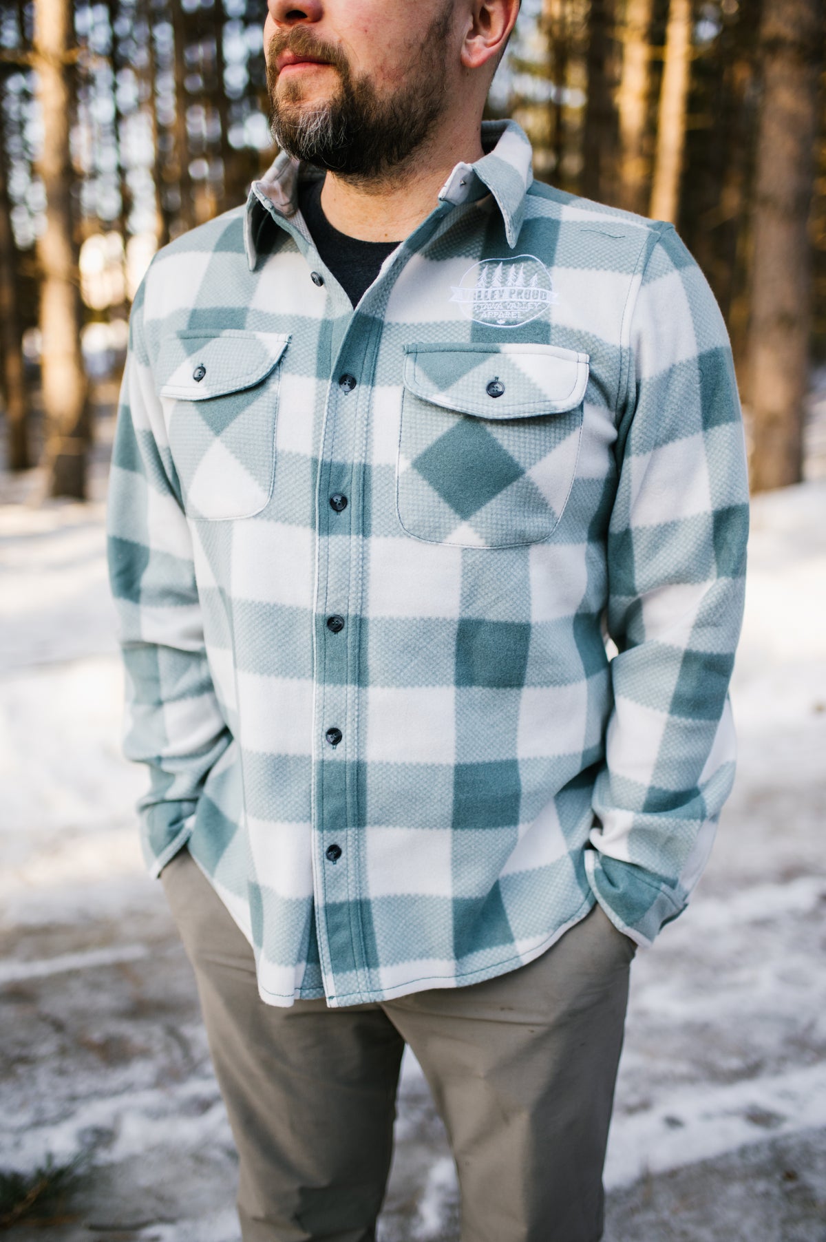 Valley Proud Fleece Lumber Jacket - Meadow