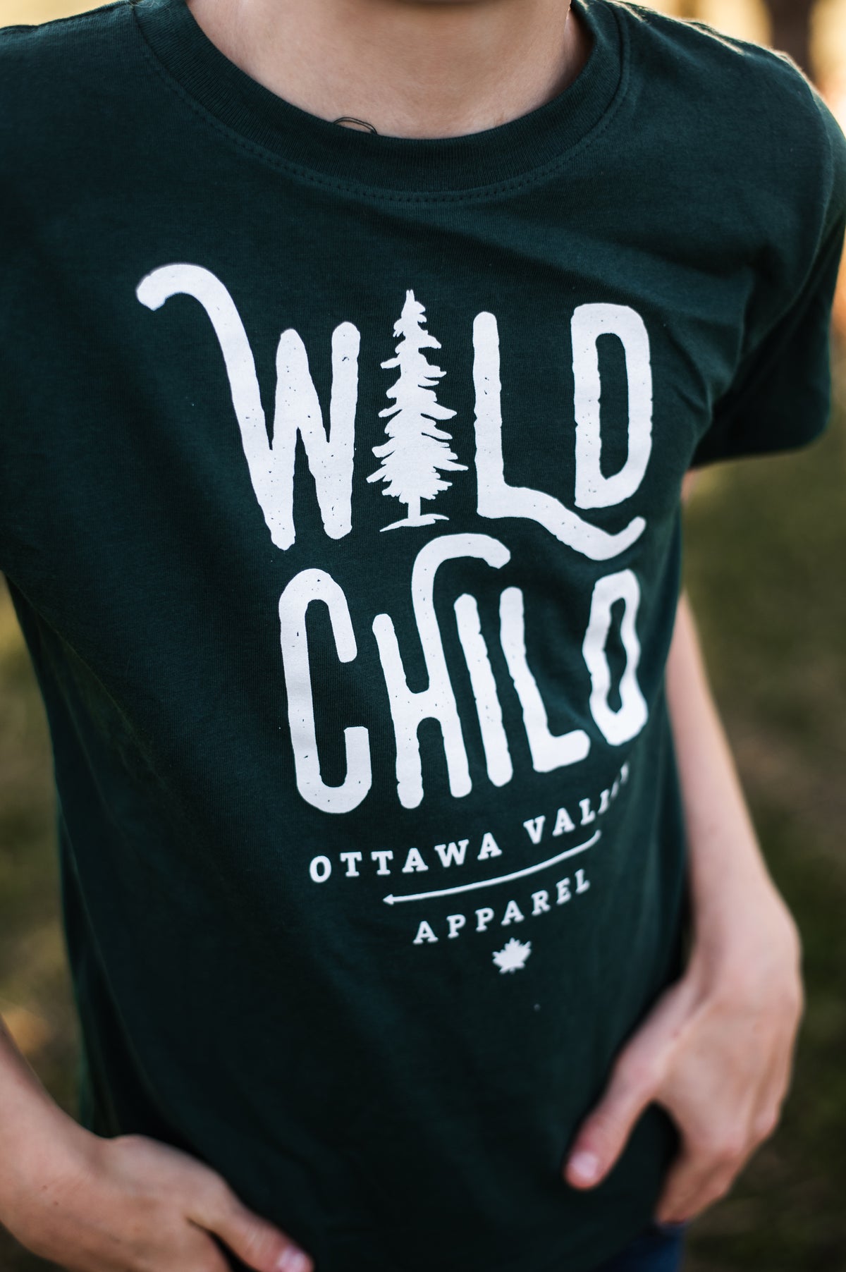 Children&#39;s Wild Child Tee - Forest Green