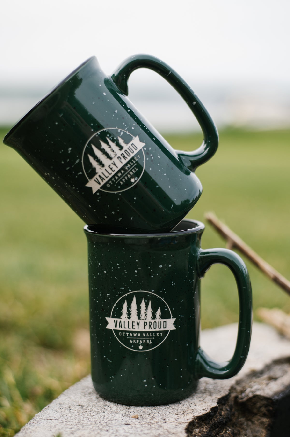 Valley Proud Etched Mug - Forest Green