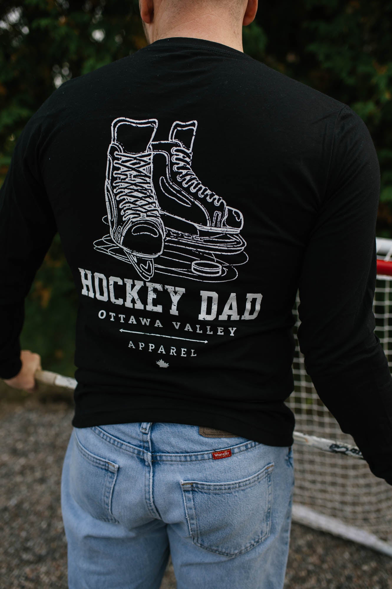 Hockey Dad Long Sleeve - Black - FINAL SALE