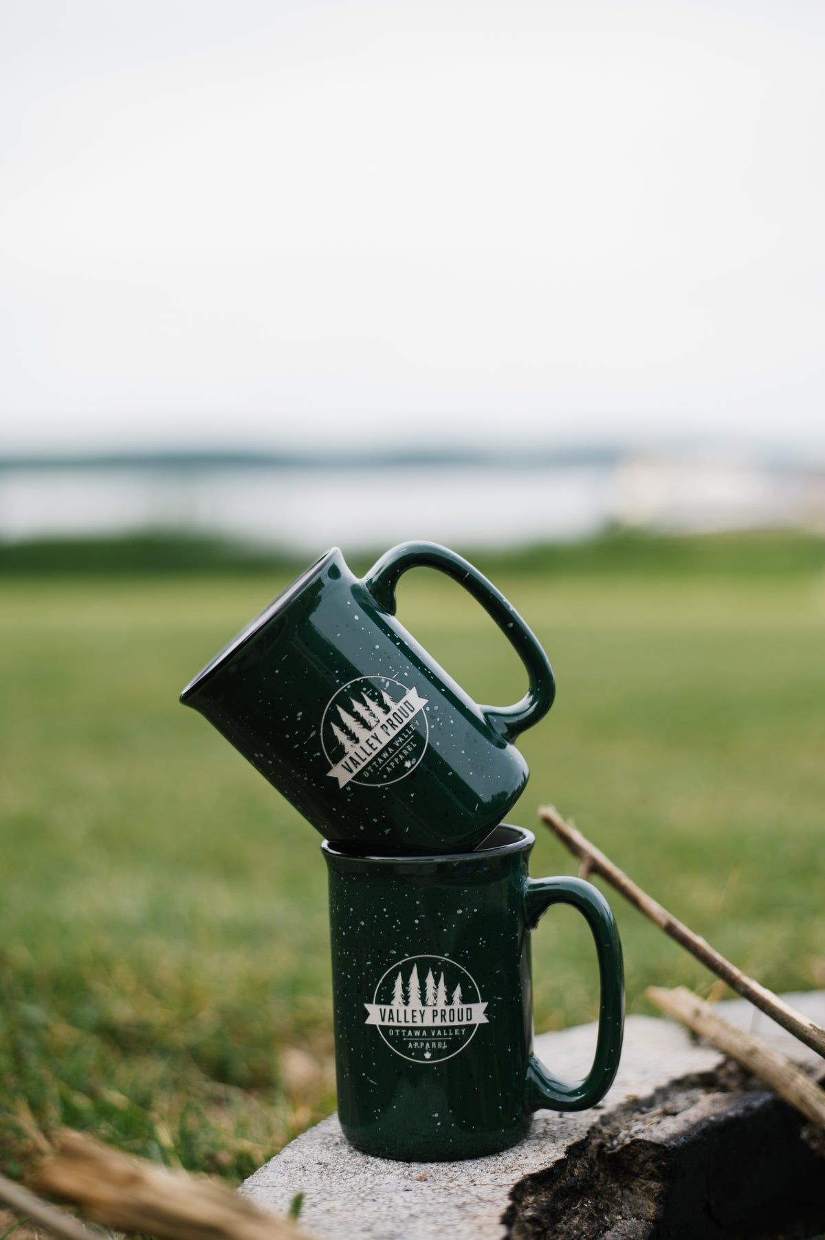 Valley Proud Etched Mug - Forest Green