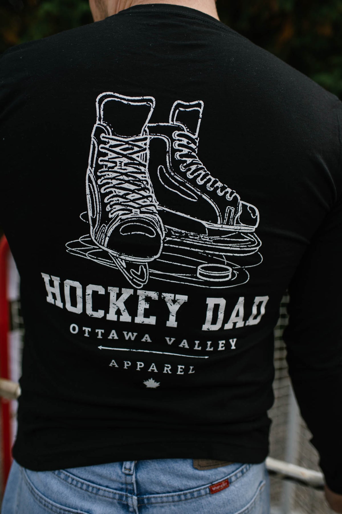 Hockey Dad Long Sleeve - Black - FINAL SALE