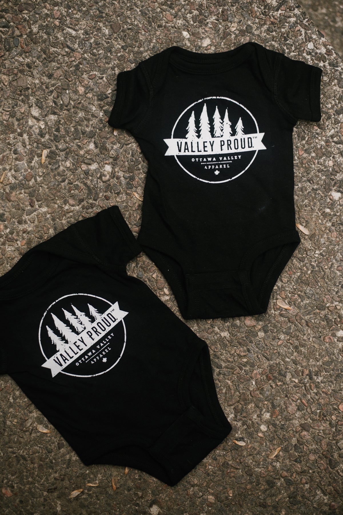 Valley Proud Baby Onesie - Black