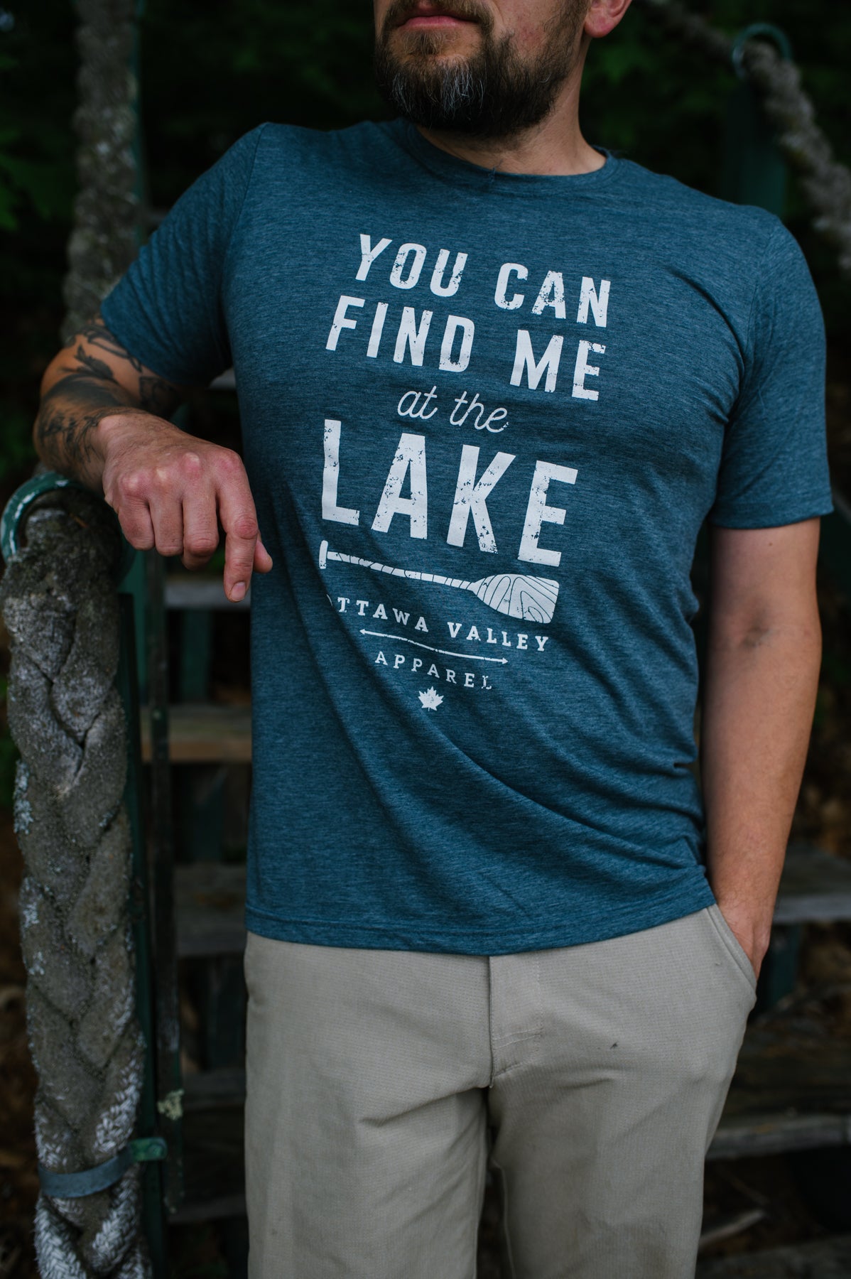 Lake Tee - Heather Navy