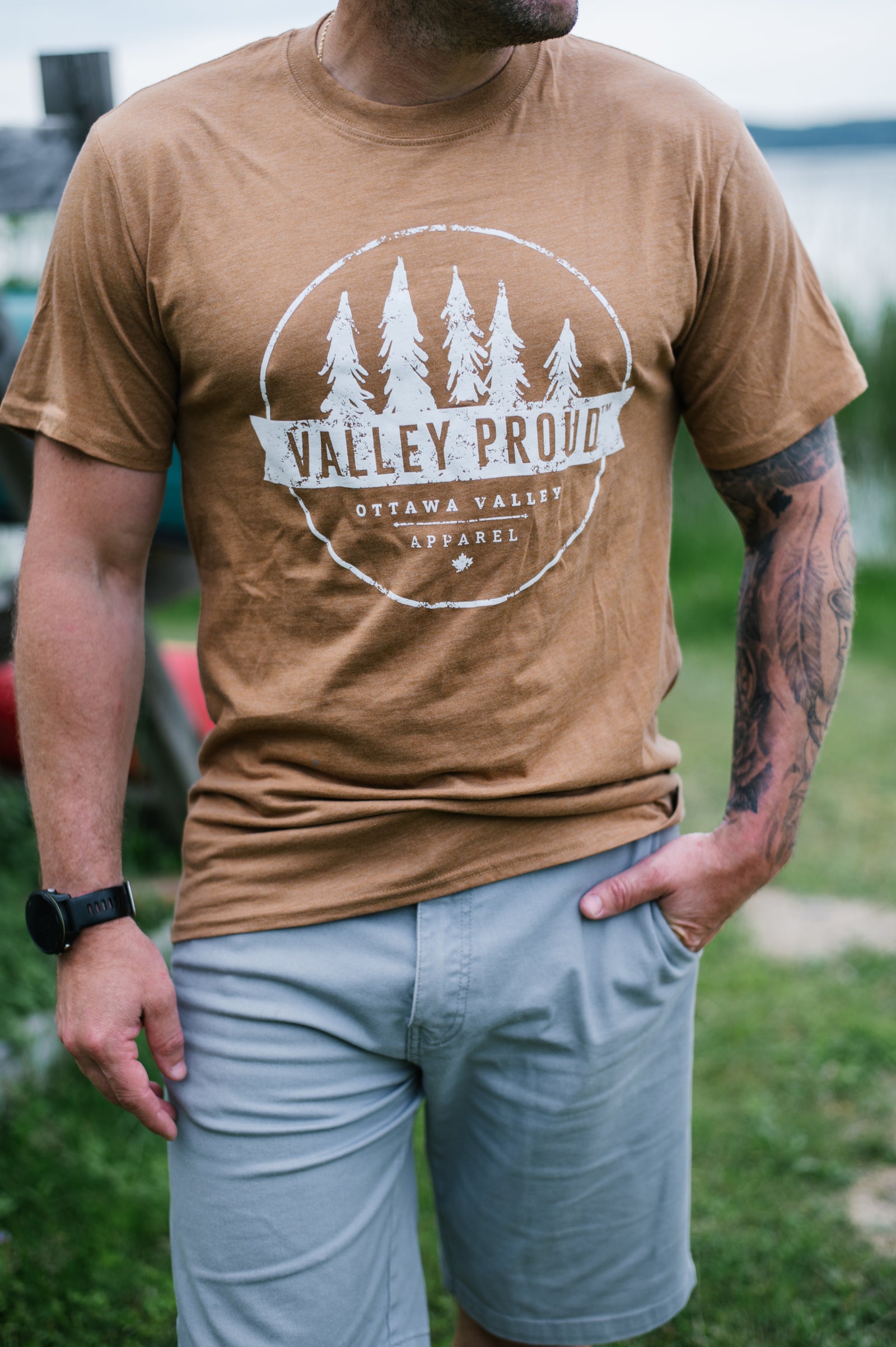 Valley Proud Tee - Earth Caramel